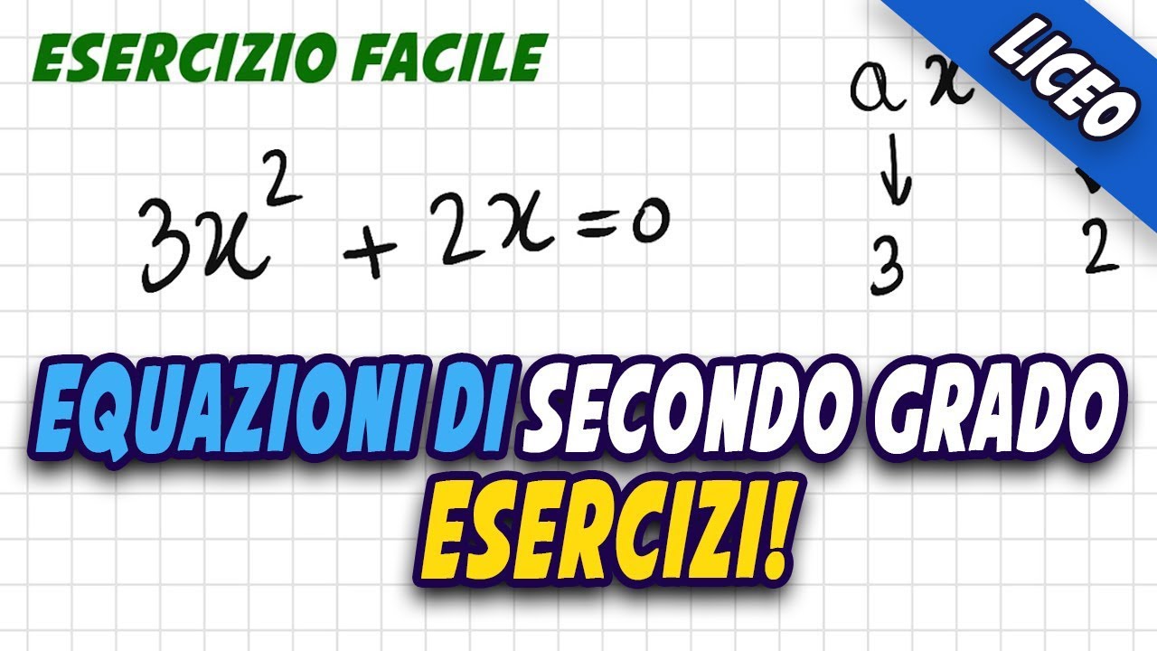 Equazioni di secondo grado - Esercizi svolti