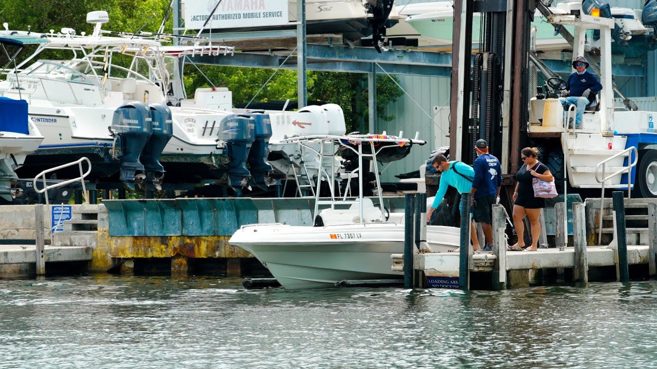 Avoid the Boat Ramp at Black Point Marina ! (Dry Dock/Massive Forklift  )