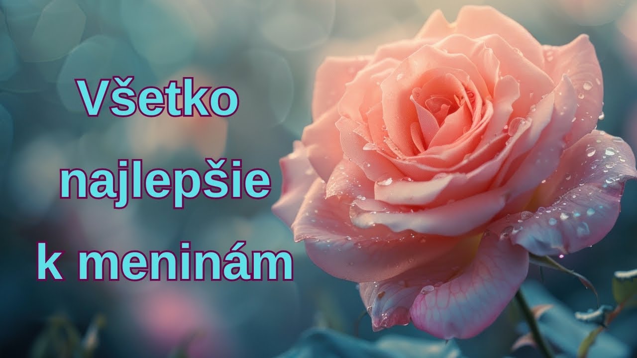 Blahoželanie k meninám. Všetko najlepšie k meninám