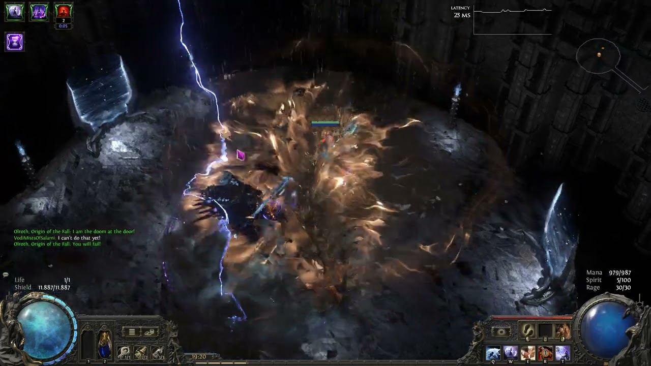 [HCSSF] Poisonwall Chronomancer vs Olroth (PoE 2 0.4)