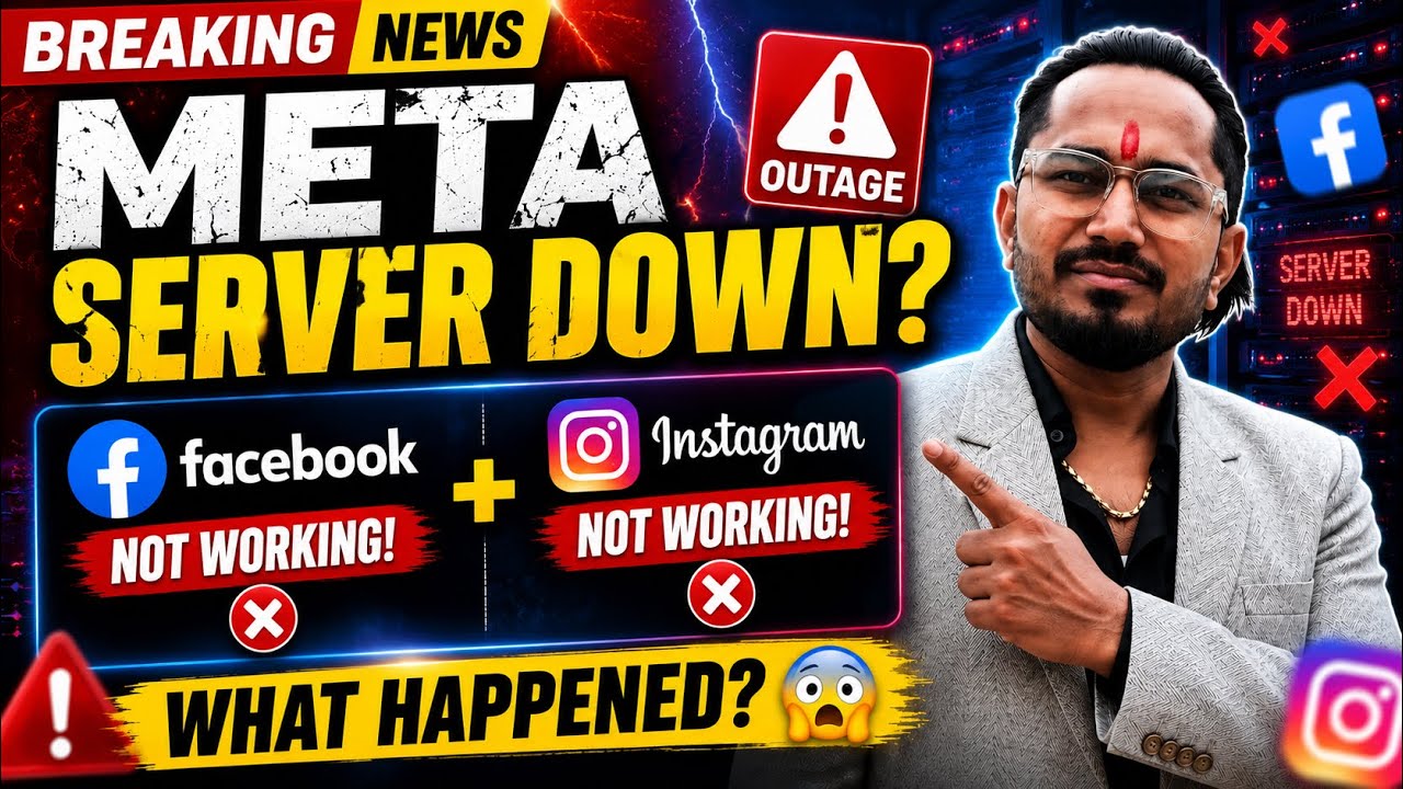 Facebook Aur Instagram Nahi Chal Raha? Meta Server Down Issue Explained | Latest Update
