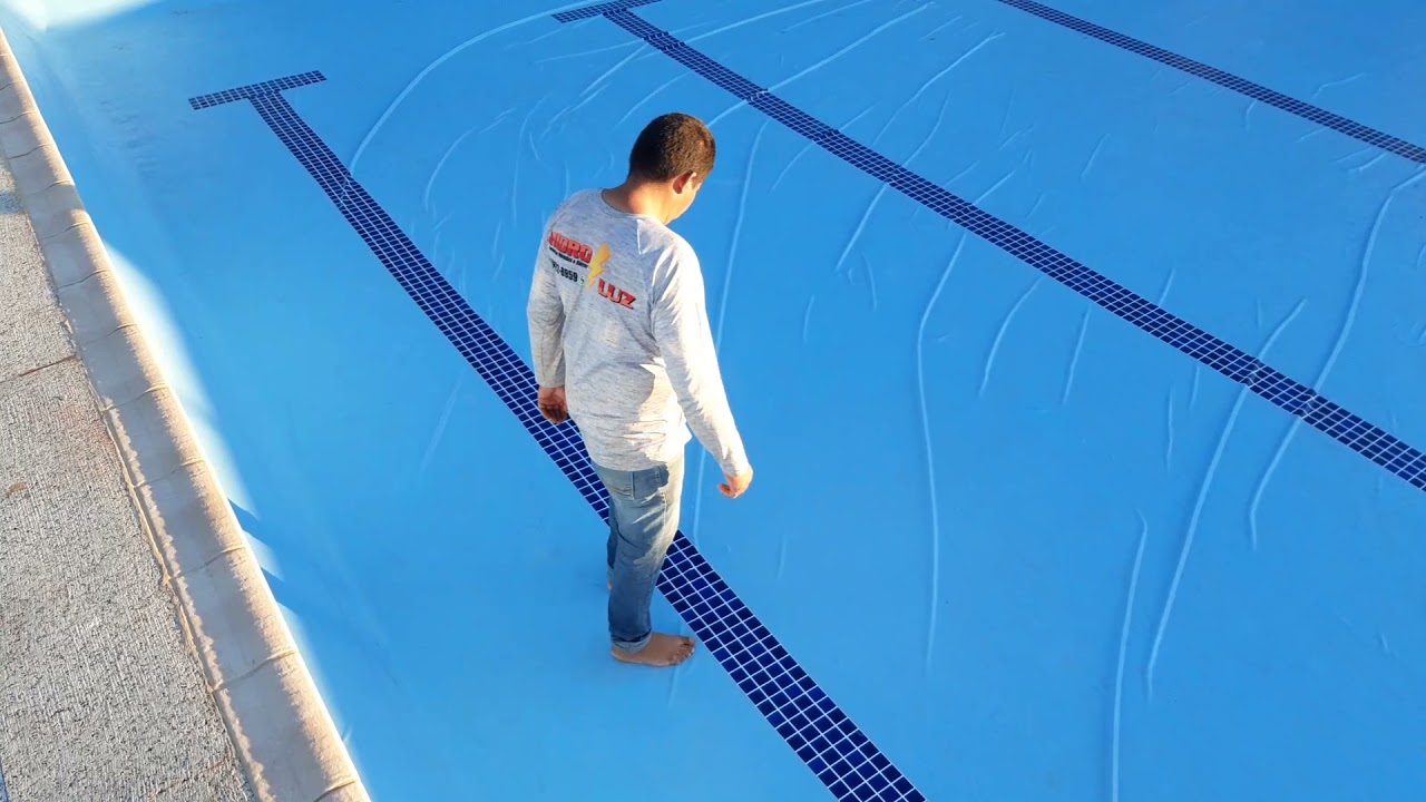 INSTALAÇÃO PISCINA SEMI OLÍMPICA FUNLEC CAMPO GRANDE MS.