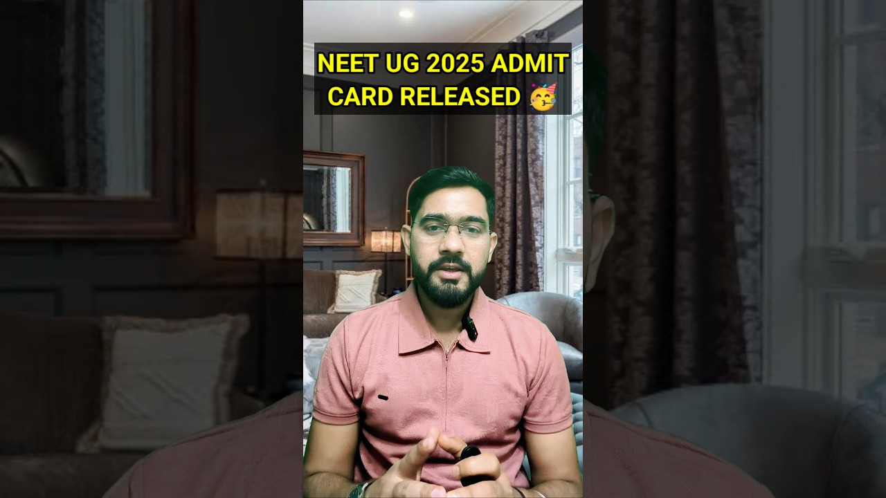 NEET UG 2025 ADMIT CARD RELEASED 🥳 डाउनलोड कैसे करें ?? #neetupdates #2025