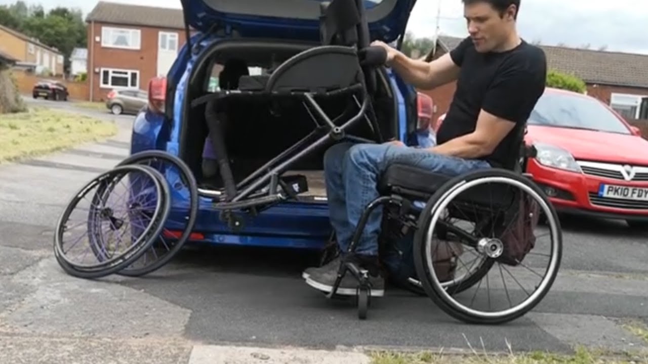 How I get my basketball wheelchair in and out of a car