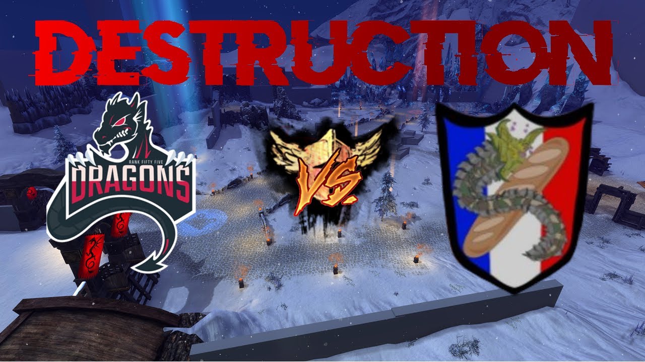FRENCH WORMS DESTROYING RANK 55 DRAGONS IN A PUSH SHOWMATCH - GW2 PVP