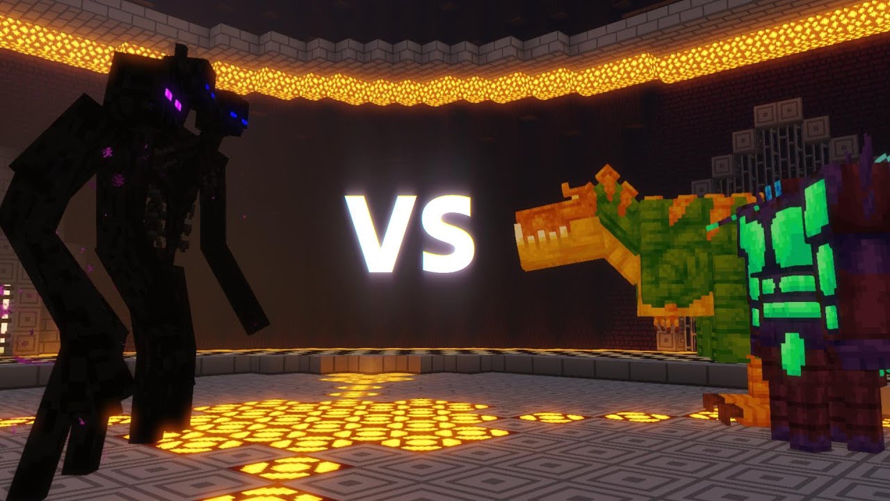 Epic Mob Battle: Mutant Enderman Titan vs. Waeped Mosco & Tremorsaurus!