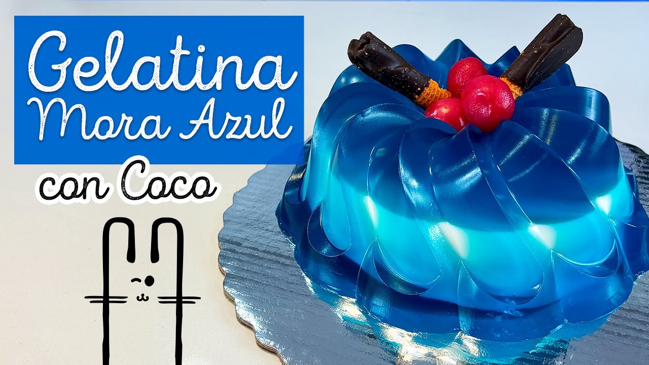 Gelatina Flotatina de Mora Azul con Coco | Postre Cremoso | EL BAÚL DE JAVE