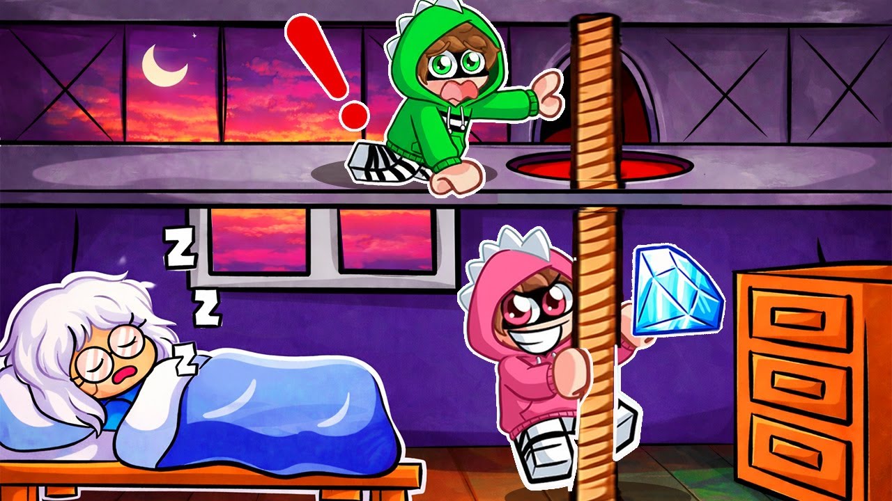 We Robbed Granny While She Was Sleeping in Roblox 😱💎