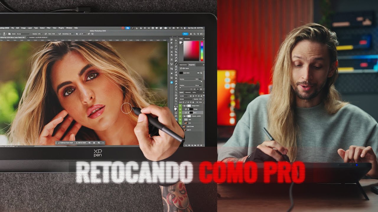 &iexcl;LA MEJOR FORMA DE RETOCAR FOTOGRAF&Iacute;A! (Usando la XP-PEN Artist Pro 19 Gen 2)