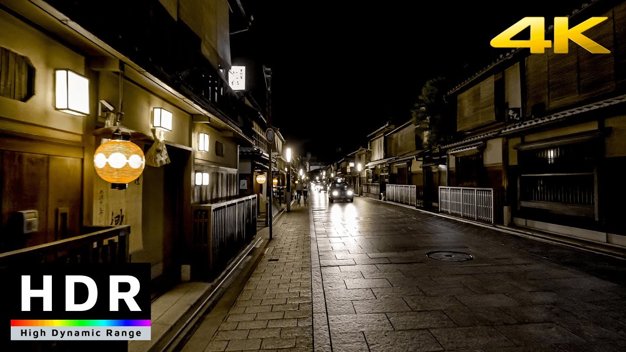 【4K HDR】Kyoto Night Walk in Gion - Summer 2020