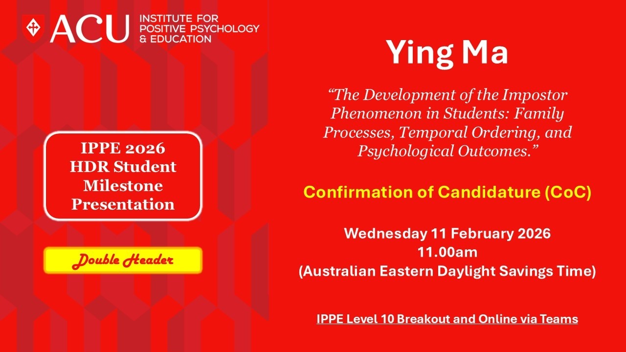 CoC Milestone Presentation | IPPE HDR Candidate Ying Ma