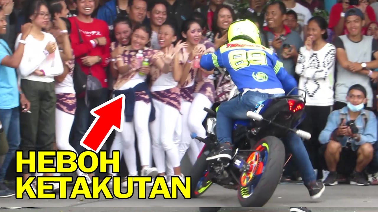 Wawan Tembong Full Terbaru - Endingnya Lucu!! Freestyle Motor Yamaha R6 dan MT25 (AMF Jogja)