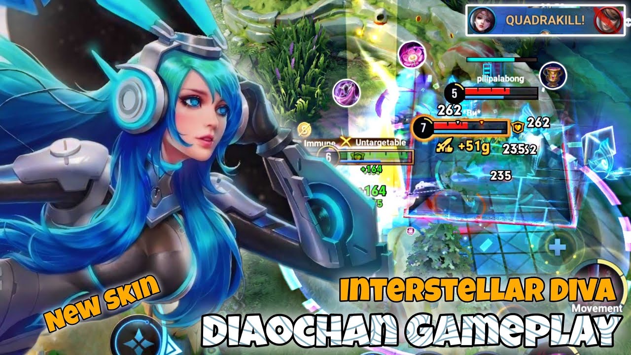 Diaochan Mid Lane Pro Gameplay | New Skin 