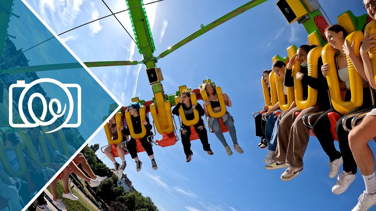 Konga Riesenschaukel (XXL, K&uuml;chenmeister) @ Rheinkirmes D&uuml;sseldorf 2022 - 4K Onride / POV Video