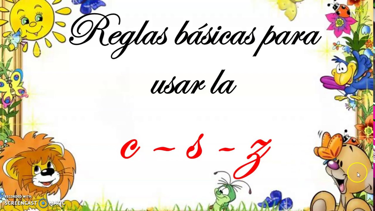 Regla ortográfica de la c s z