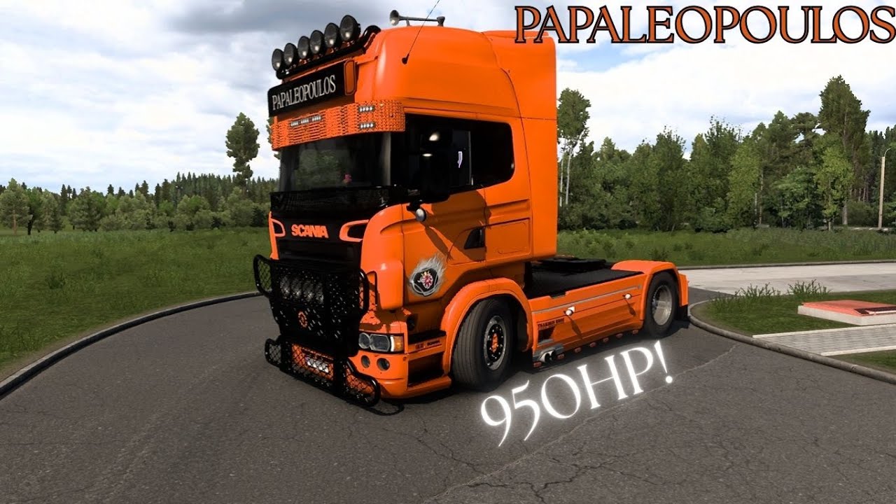 Scania R620 PAPALEOPOULOS Straight Pipe by Lepidas Team(UPDATED)