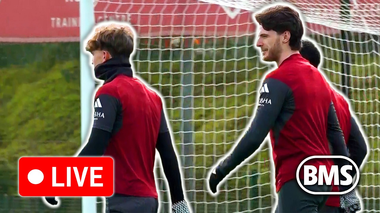 🔴 LIVE | Arsenal train ahead of Bayer Leverkusen Champions League clash