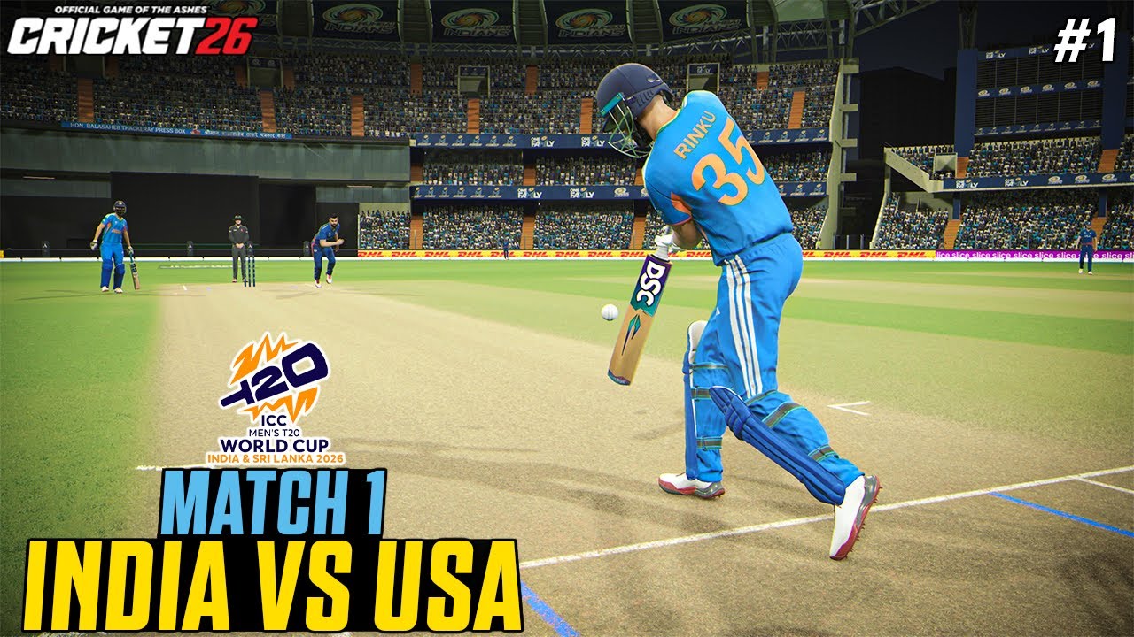 IND vs USA - T20 World Cup Match at Wankhede 😍🔥| Cricket 26 