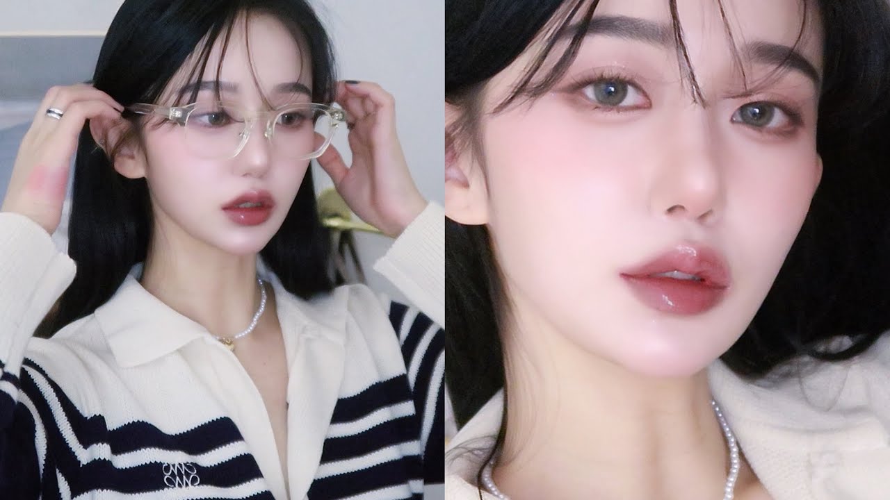 여름뮤트 폼 미쳤다,,👓 촉촉모브 메이크업 하면서 나만 알고 싶은 유튜바 채널 대공개,,🫶🏻여름뮤트•모브메이크업•코팅된것같은피부•꿀템추천✨아름하다