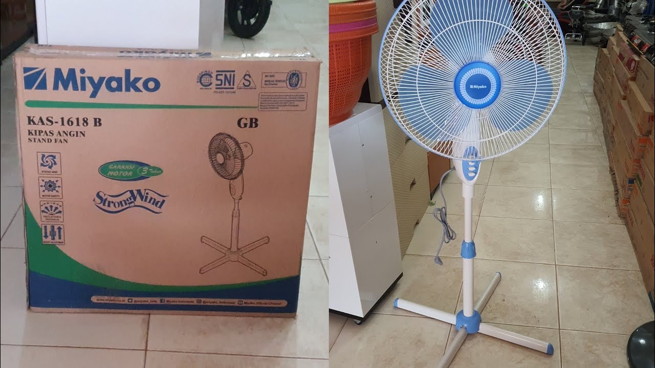 6 Minutes Satisfying Relaxing with Unboxing Assembling Miyako Stand Fan