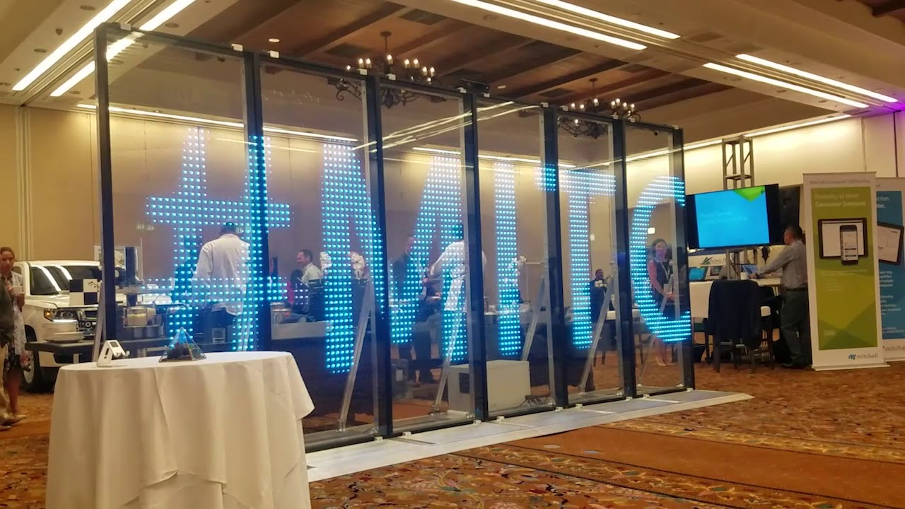 Interactive G-Glass Transparent LED Display at Powers Mitchell mPower Conference