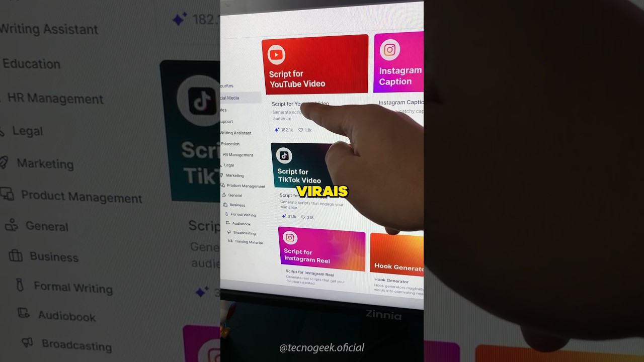 INTELIG&Ecirc;NCIA ARTIFICIAL que CRIA CONTE&Uacute;DO