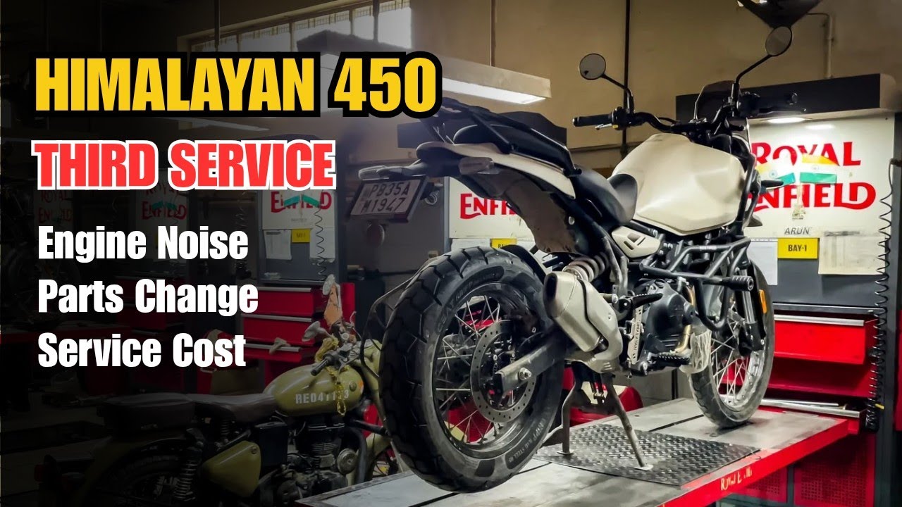 Himalayan 450 3rd Service | Engine Noise | Service Cost | Parts Changed  Full Details