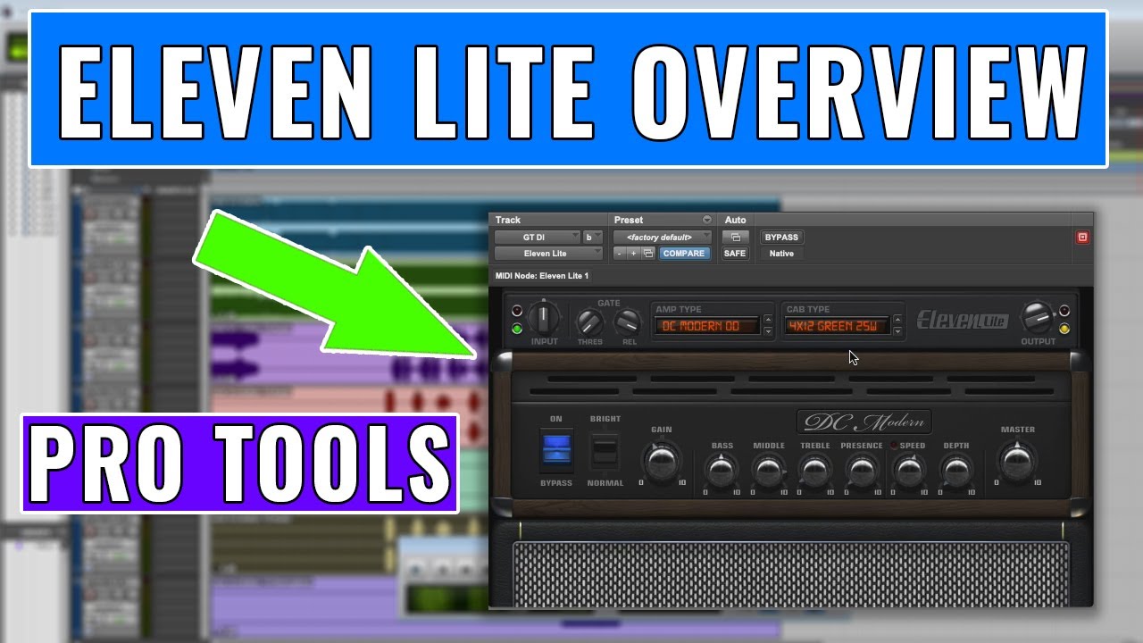 Avid Pro Tools: Eleven Lite Overview  -- OBEDIA Digital Audio Training and Tech Support