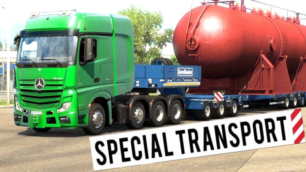 Euro Truck Simulator 2 Special Transport DLC - 70 Ton Heat Exchanger Pick Up