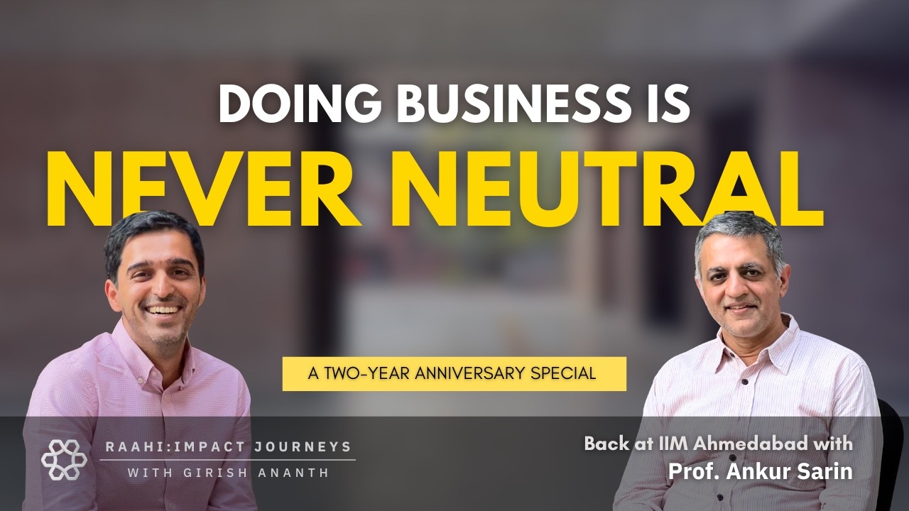 Ep 20. Doing Business is Never Neutral | Back at IIMA with Prof. Ankur Sarin | Special Episode
