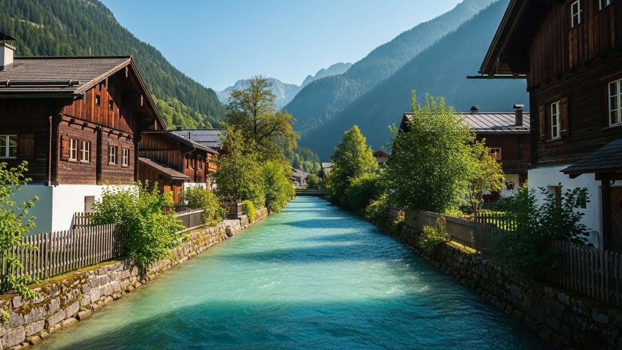 Peaceful River Flowing Sound. Gentle River, Relaxing Nature Sounds. White Noise for Sleep, Study.