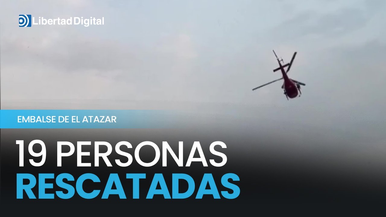 Rescatan a 19 personas tras volcar sus kayaks en el embalse de El Atazar