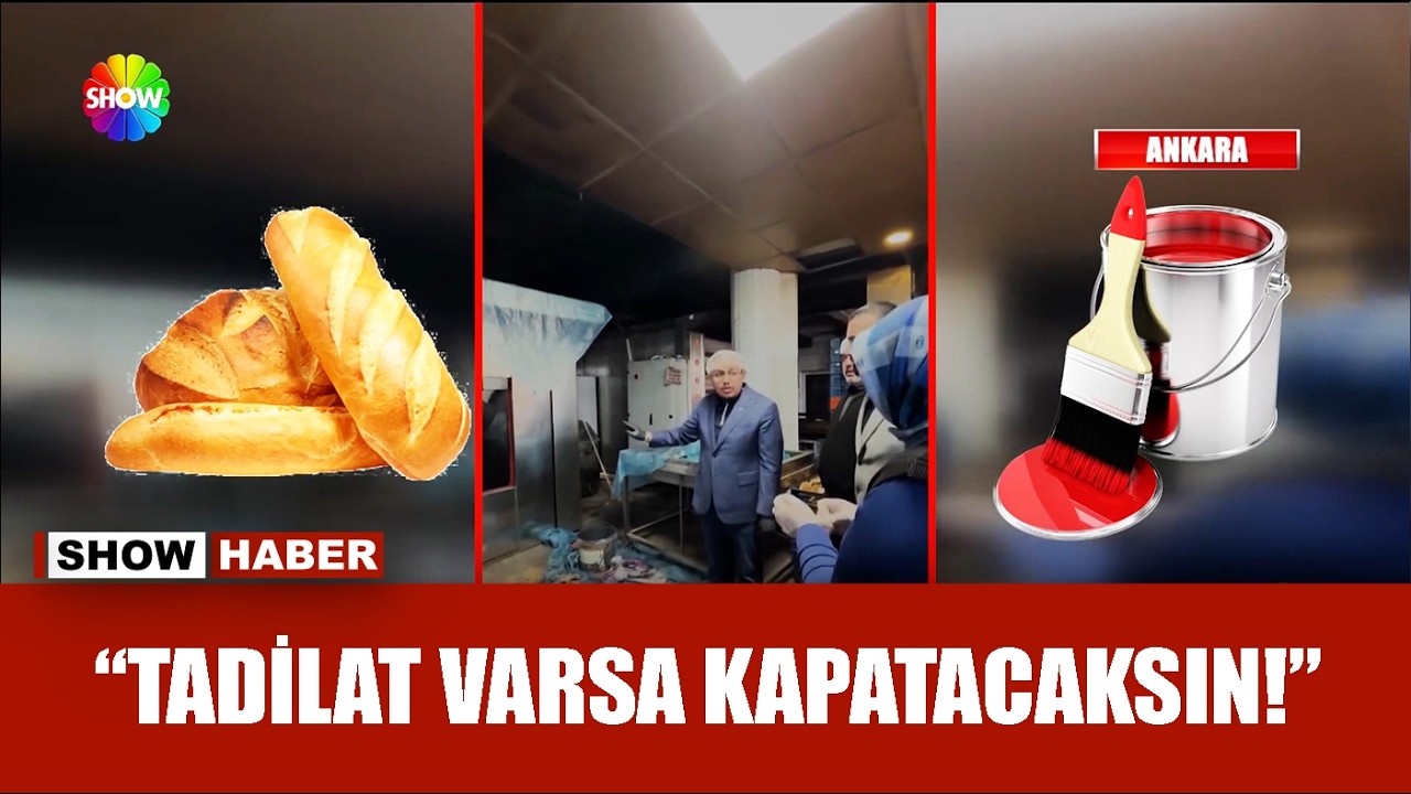 Ekmek fırınında boya badana skandalı!