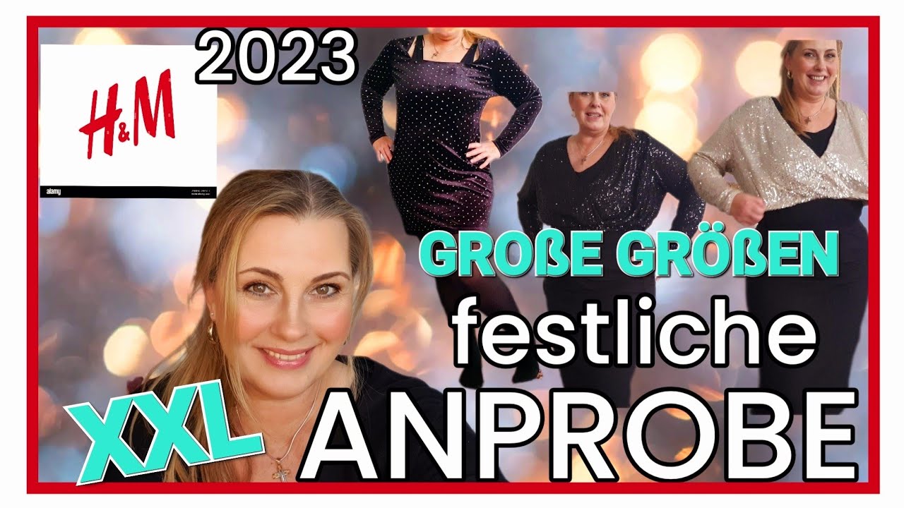 H&M | Grosse Größen Weihnachtskleidung und Silvester Mode | Anprobe | Festliche Kleidung | Kleider