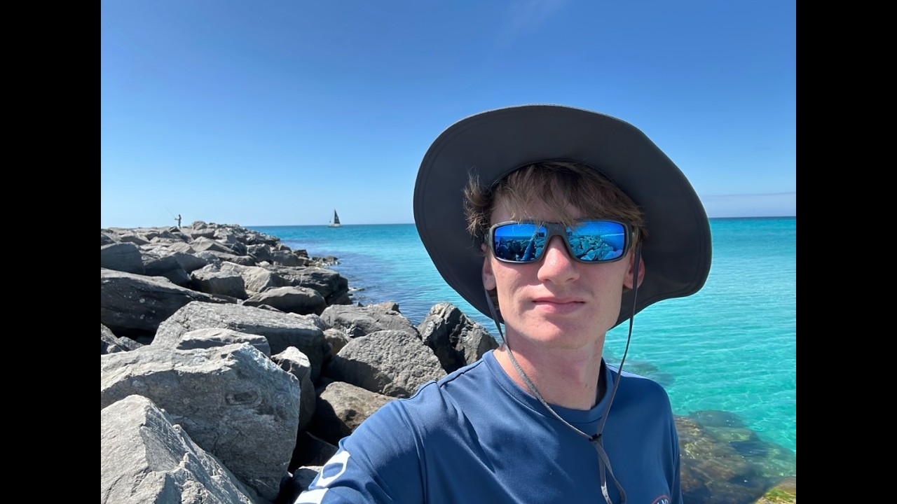 Climbing to the end of the Jetties! (Massive Rocks)