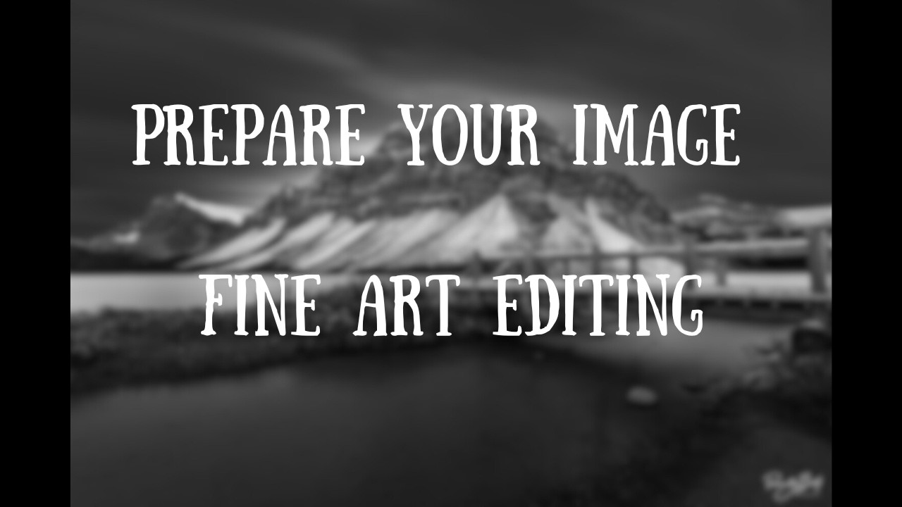 Prepare Your Photos for Black and White Edits