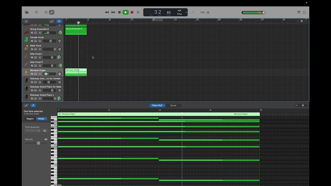 作曲編曲(Garageband): ガンマ波混合曲 (Op.115) バロック オルガン作成 by Hiroki 2026010301031416