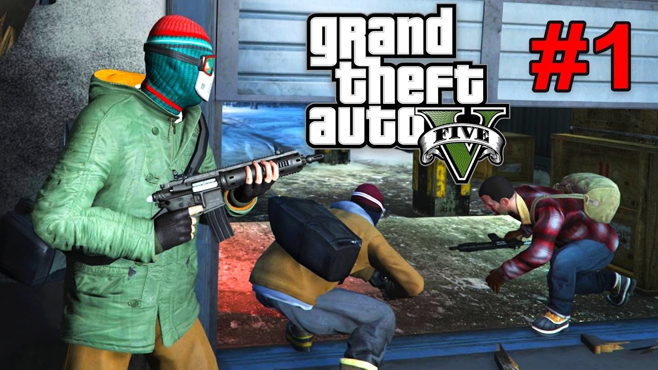 BANK HEIST!!! (Grand Theft Auto V Part 1)