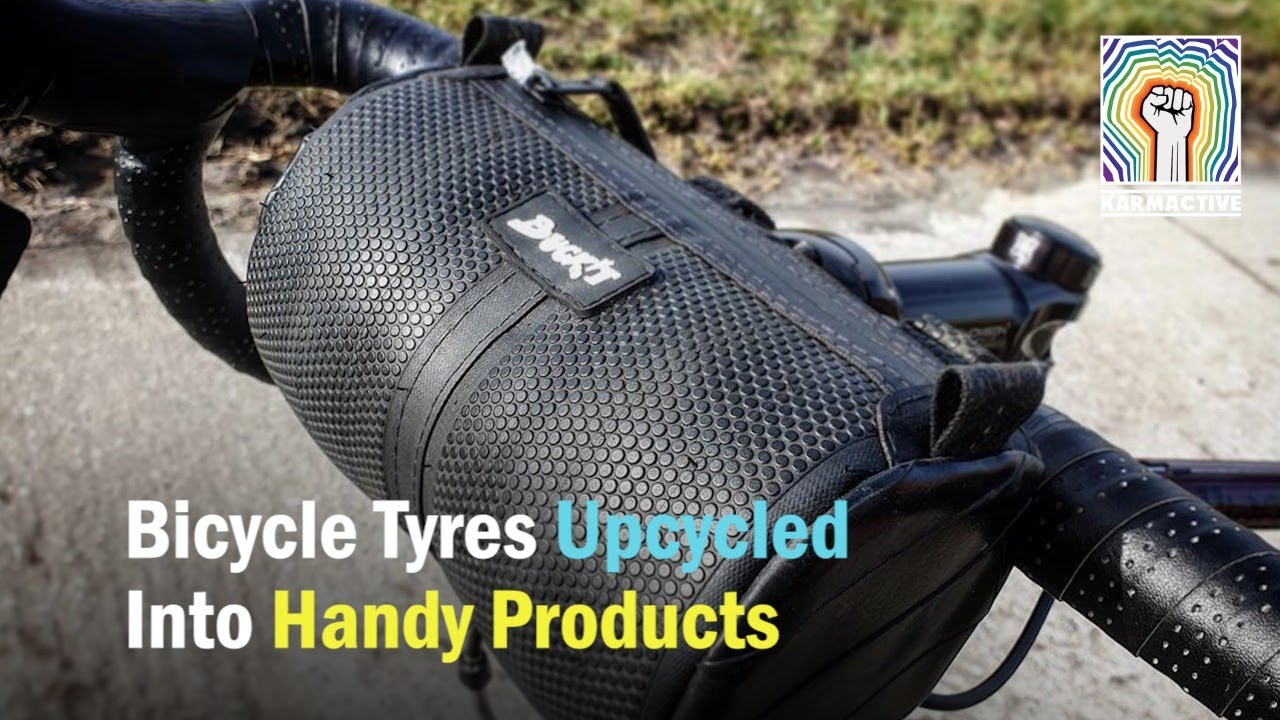 Bicycle Tyres Upcycled Into Handy Products