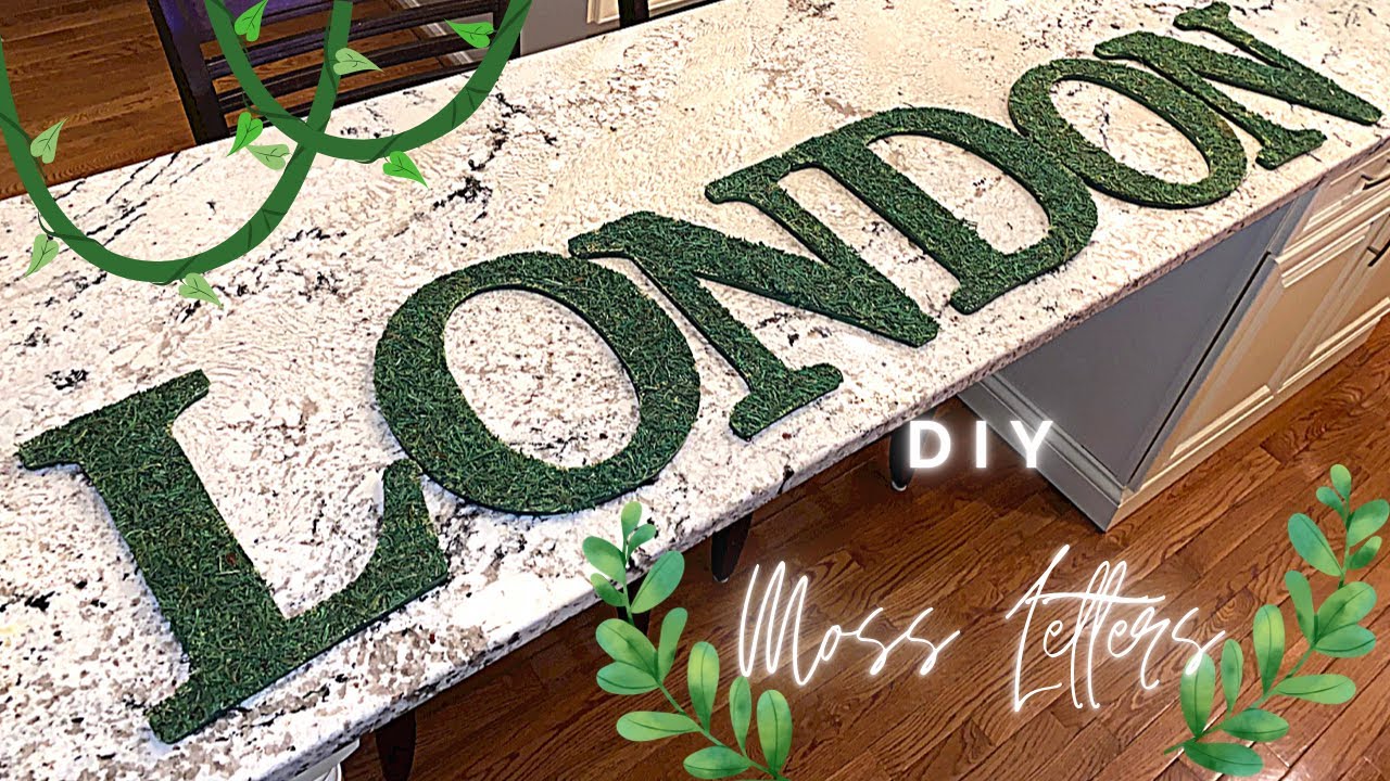 DIY: HOW TO MAKE MOSS LETTERS | LONDON LUX