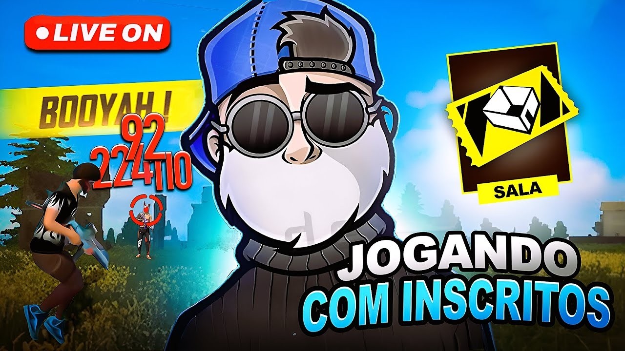 🔥 LIVE FF 🔥 FREE FIRE AO VIVO 🔥 4X4 + 6X6 COM INSCRITOS 🔥 SALA PERSONALIZADA 🔥