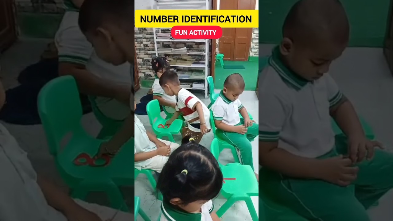 IDENTIFY NUMBERS & SIT ON THE CHAIR! FUN GAME 