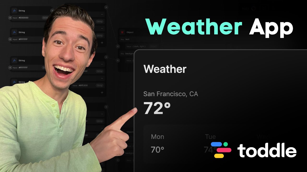 Building a Weather App in Toddle using only AI