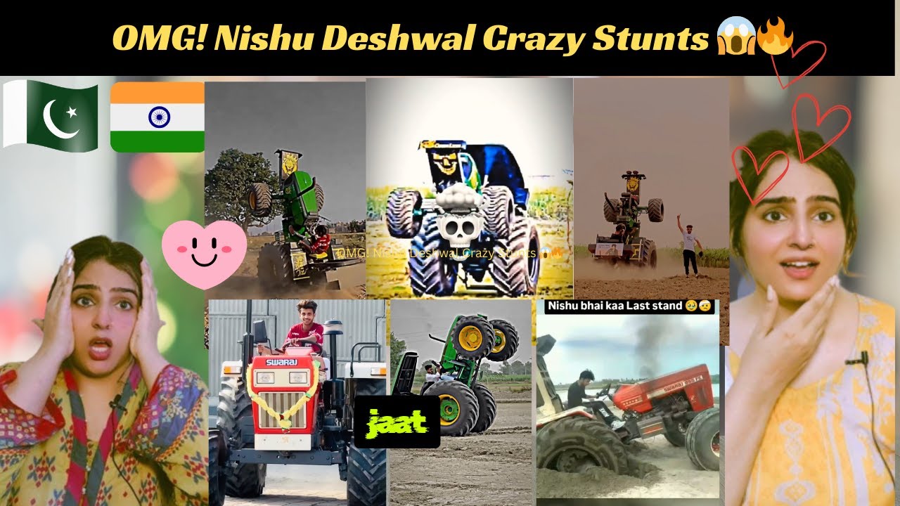 Reaction on Nishu Deshwal Dangerous Stunts | OMG Very Difficult Stunts