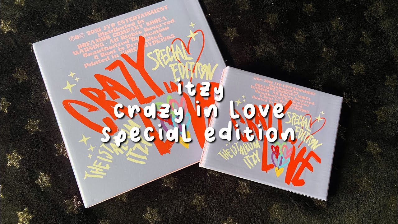 unboxing itzy crazy in love 1st album special edition | photobook + jewel case vers