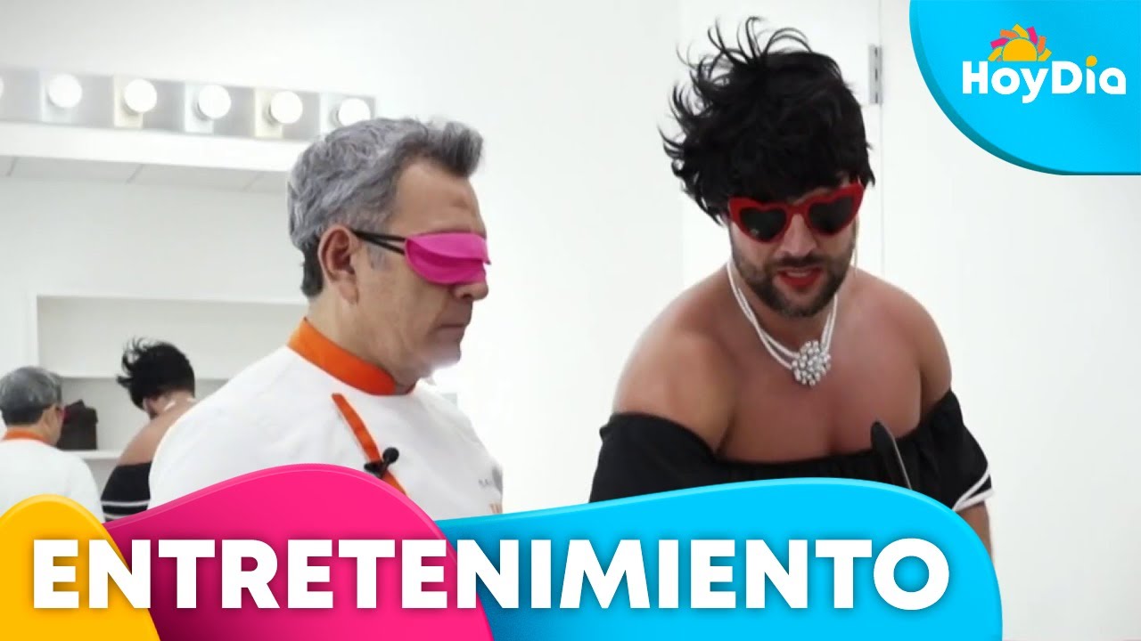 Gladys pone en aprietos a Héctor Sandarti con desafío a ciegas | Hoy Día | Telemundo