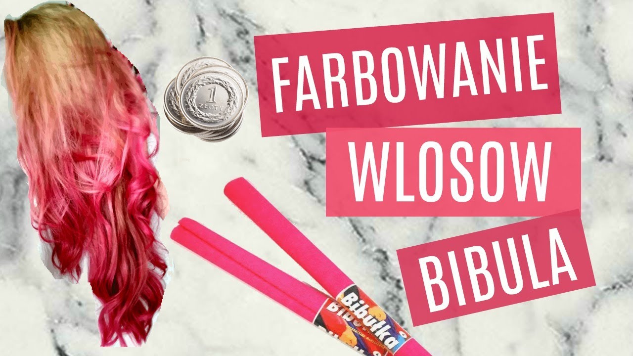JAK ZAFARBOWAĆ WŁOSY BIBUŁĄ? - FARBOWANIE ZA 1zł !