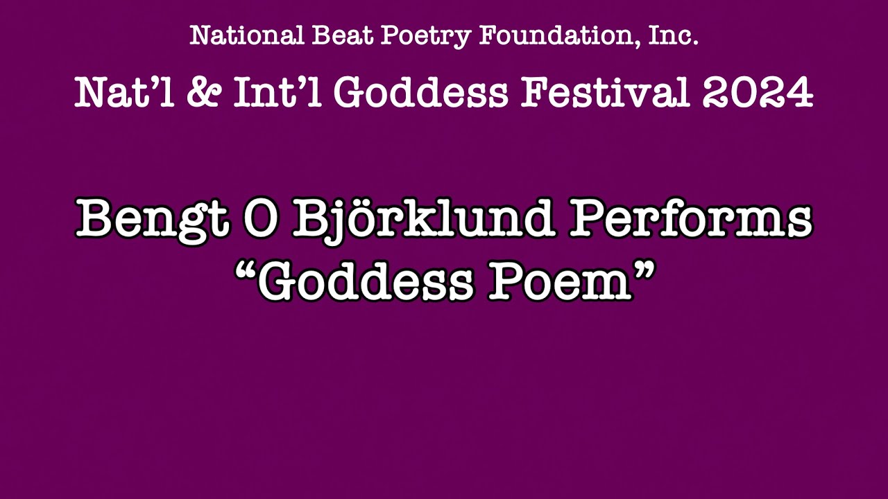 Bengt O Björklund Performs at the 2024 Nat’l & Int’l Goddess Festival.