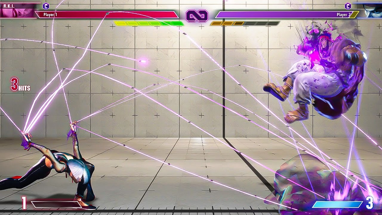 A.K.I.'s Tainted Talons can Anti-air from full screen