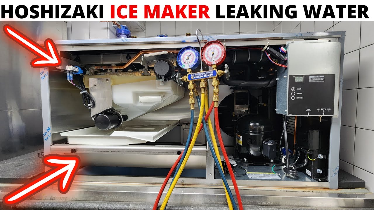 HVACR: Hoshizaki Ice Maker Leaking Water/Not Making Ice (Fill Valve/Pump Motor Leaking Water)